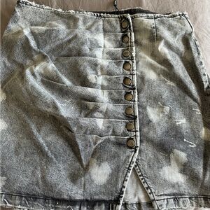Denim mini skirt